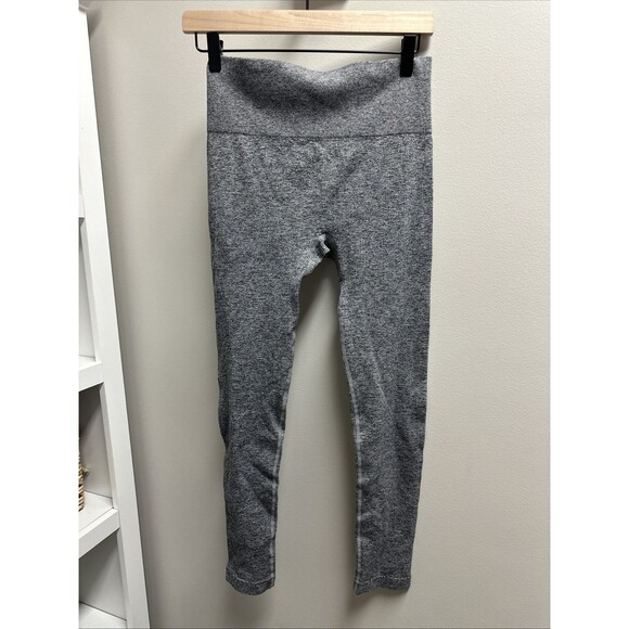 Womens Gray Colsie Seamless Ribbed Leggings Size L Baselayer Ski‎ Outdoor Layer - Picture 1 of 4
